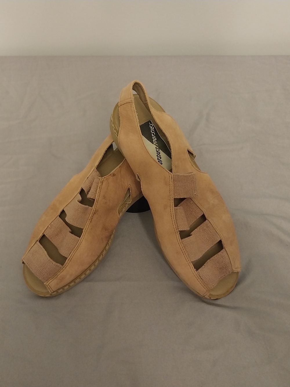 Mootsies Tootsies Suede Open Toe Sandals size 7.5 M. #0107